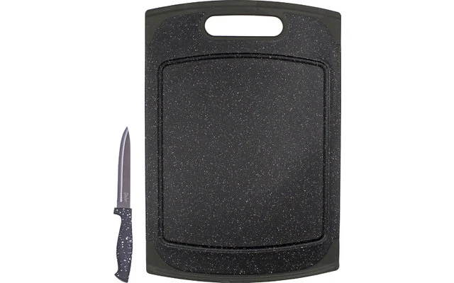 Steuber Schneidebrett Granit Design 29 X 20 Cm Inkl. Schälmesser 19 Cm 1 Steuber Schneidebrett Granit Design 29 X 20 Cm Inkl. Schälmesser 19 Cm