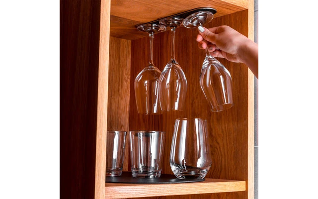 Silwy® Metall-Leiste 25 Cm Mit Ledercoating Weiss 5 Silwy® Metall-Leiste 25 Cm Mit Ledercoating Weiss – Bild 5