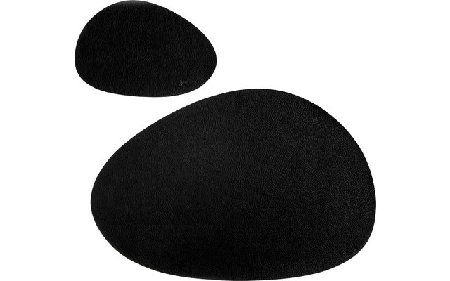 Silwy® Magnet-Platzset Mit Ledercoating Groß Schwarz 4 Silwy® Magnet-Platzset Mit Ledercoating Groß Schwarz – Bild 4