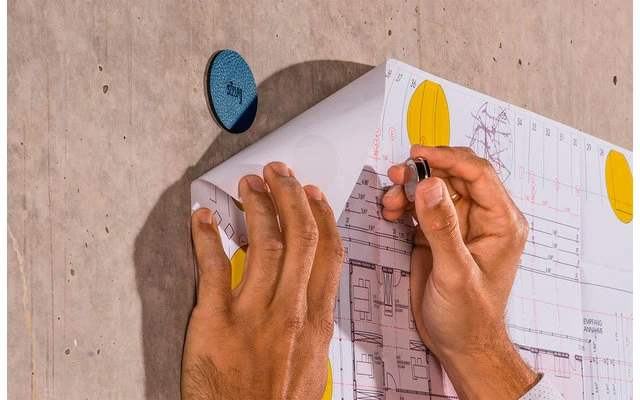 Silwy® Magnet-Pads 5 Cm 4er Set Blau 2 Silwy® Magnet-Pads 5 Cm 4er Set Blau – Bild 2