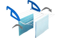 Metaltex Bries Heizungs- Und Balkonwäschetrockner Blau / Weiß 8 Metaltex Bries Heizungs- Und Balkonwäschetrockner Blau / Weiß -CampProfi Angebote Store 352244 2435093