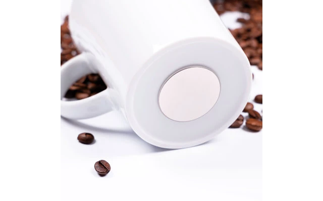 Silwy® Porzellan Magnet Henkel Tassen Inkl. Metall-Nano-Gel-Pads 2 Stück Weiße Untersetzer (270 Ml) 1 Silwy® Porzellan Magnet Henkel Tassen Inkl. Metall-Nano-Gel-Pads 2 Stück Weiße Untersetzer (270 Ml)