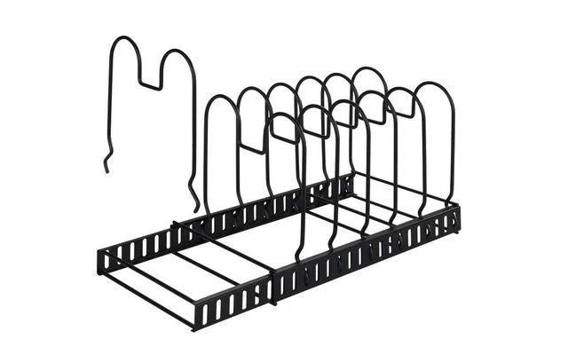 Wenko Deckel- Und Pfannenhalter Ausziehbarer Geschirrständer Für Deckel Und Pfannen 1 Wenko Deckel- Und Pfannenhalter Ausziehbarer Geschirrständer Für Deckel Und Pfannen