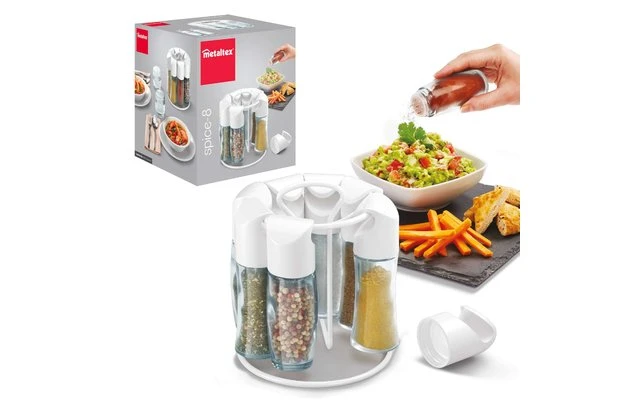 Metaltex Spice-8 Gewürzständer Schwarz 4 Metaltex Spice-8 Gewürzständer Schwarz – Bild 4