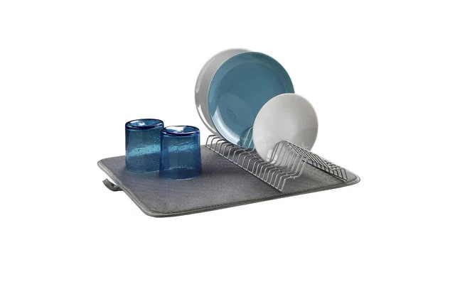 Metaltex Dry-Tex 2-in-1 Abtropfgestell Mit Microfasermatte Silber 1 Metaltex Dry-Tex 2-in-1 Abtropfgestell Mit Microfasermatte Silber