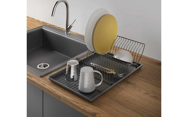 Metaltex Wing-Tex Lava Abtropfgestell Matt Schwarz 1 Metaltex Wing-Tex Lava Abtropfgestell Matt Schwarz