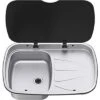 Thetford Argent Sink Spülbecken Links 9,6 Liter