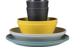 Mepal Bloom Melamin Geschirr-Set 8-teilig Pebble White -CampProfi Angebote Store 510842 3435920 1