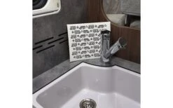 Pufz Schwedisches Geschirrtuch Wohnwagen Muster Türkis -CampProfi Angebote Store 552865 3623236