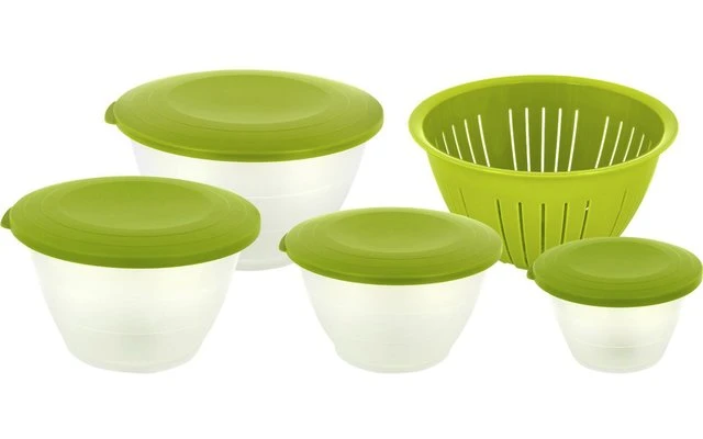 Westmark Schüssel Set Olympia 9 Teilig Grün 1 Westmark Schüssel Set Olympia 9 Teilig Grün