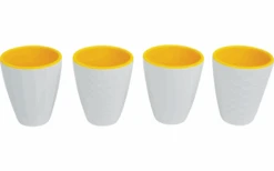 Gimex Eierbecherset Royal 4 Teilig Weiß/gelb -CampProfi Angebote Store 626251 4408195 1