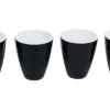 Gimex Eierbecherset Royal 4 Teilig Schwarz/weiß