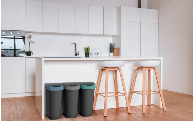 Rotho Twist Abfalleimer Mit Schwing- Und Klappdeckel 25 Liter Lime Grün 7 Rotho Twist Abfalleimer Mit Schwing- Und Klappdeckel 25 Liter Lime Grün – Bild 7