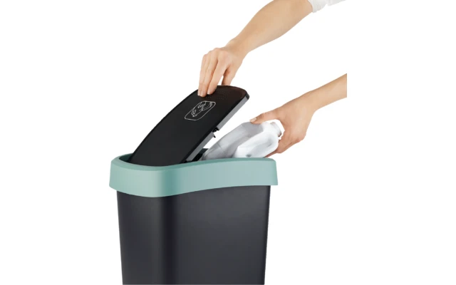 Rotho Twist Abfalleimer Mit Schwing- Und Klappdeckel 25 Liter Lime Grün 5 Rotho Twist Abfalleimer Mit Schwing- Und Klappdeckel 25 Liter Lime Grün – Bild 5