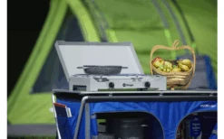 Berger 2-flammiger Gaskocher Silber, Grau 4,6 Kw Ohne Zündsicherung -CampProfi Angebote Store 797756 5231420