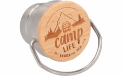 Camplife Edelstahlflasche Mit Bambusdeckel 350 Ml -CampProfi Angebote Store 823796 5322374